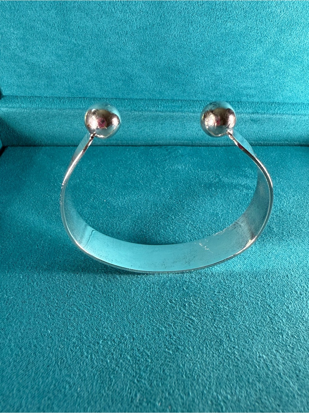 Vintage Taxco Mexico 925 Sterling Silver Modernist Ball Cuff Bracelet 25g - Picture 4 of 11
